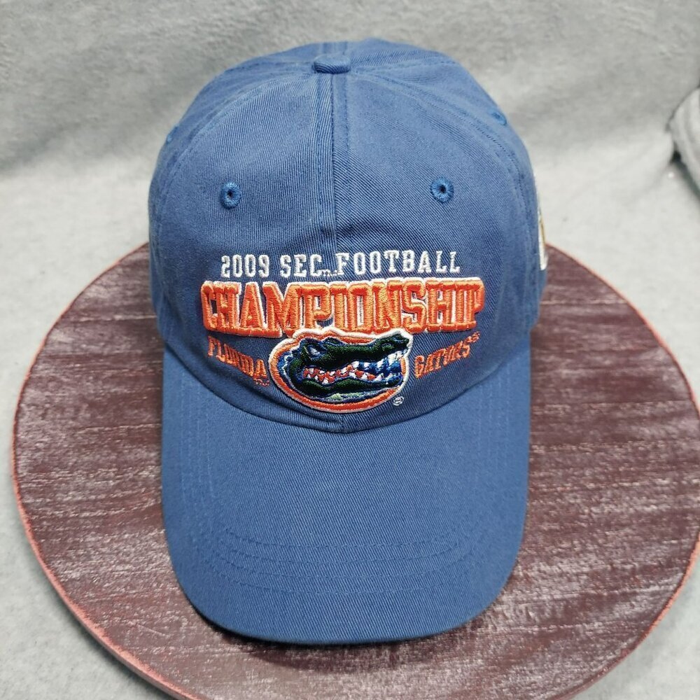 2009 SEC Football Championship Florida Gators Blue Baseball Cap Adjustable‎ Logo